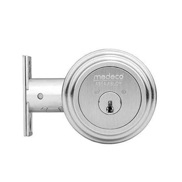 MEDECO:Maxum BiAxial Dbl. Residential - 2-3/8" - Satin Nickel